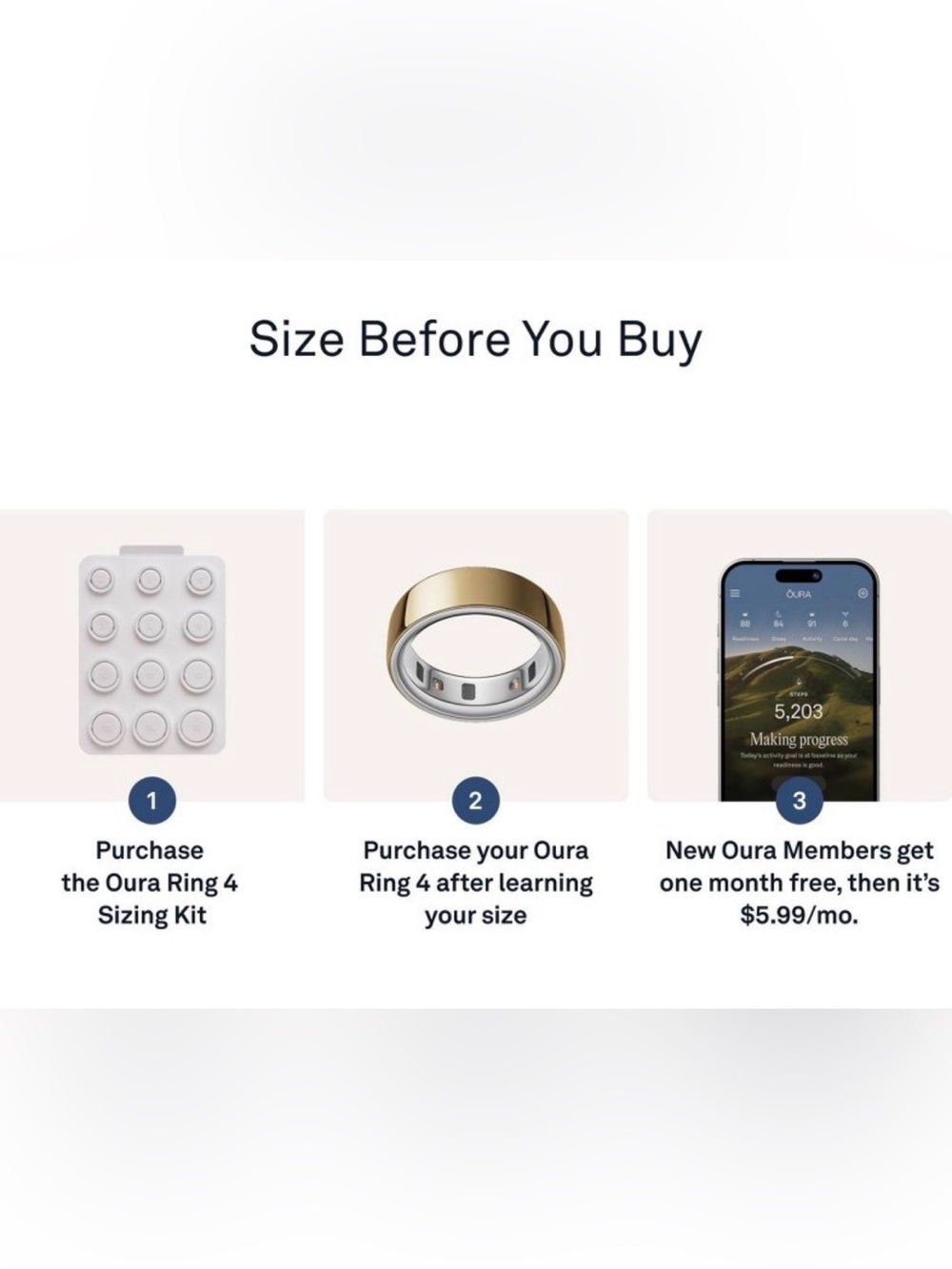 Oura ring 4 sizing kit - Picture 3 of 5